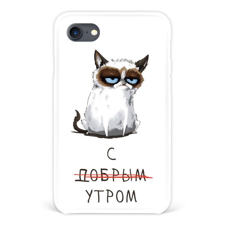 Чехол для iPhone 7 &quot;Grumpy Cat&quot; №57 