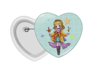 Значок "Сердце" "Чиби"