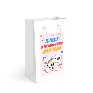 Пакет подарочный 23х36х10 см "Party day"