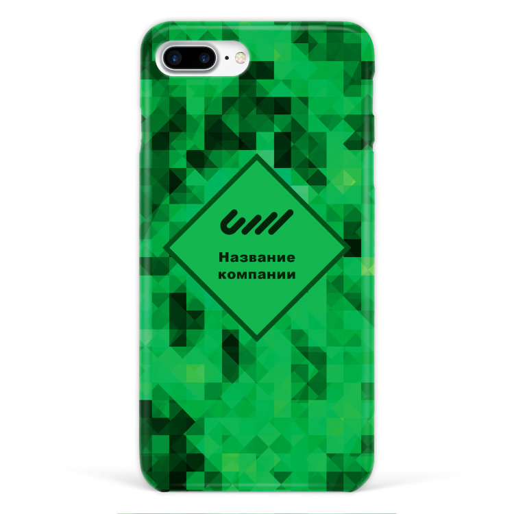 Case for iPhone 7 plus &quot;Green&quot; with a logo №64 