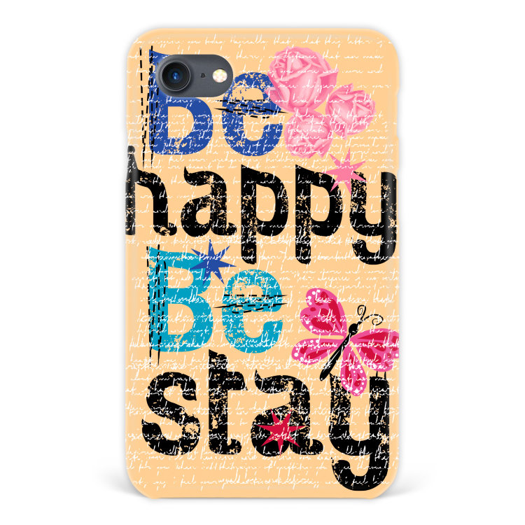 Чехол для iPhone 7 &quot;Be happy be stay&quot; №66 