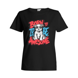 Футболка женская "Рожденная быть потрясающей" 