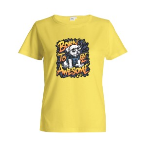 Футболка женская "Рожденная быть потрясающей" 