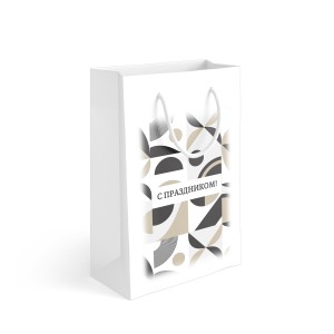 Пакет подарочный 23х36х10 см "Абстрацкия"