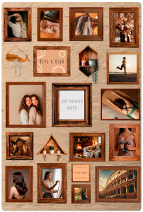 Магнит виниловый 20х30 см карта желаний "Стена мотивации"