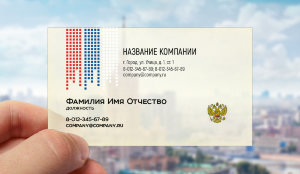 Transparent plastic business card №38