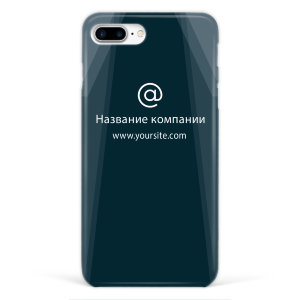 Чехол для iPhone 7 plus "Чёрный" с лого №75