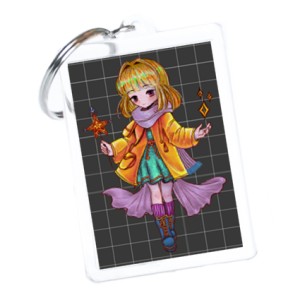 Брелок с фото 35х50 мм "Чиби"