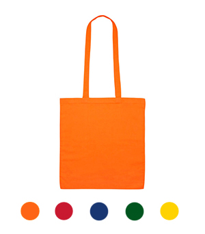Печать логотипа на цветной сумке а4