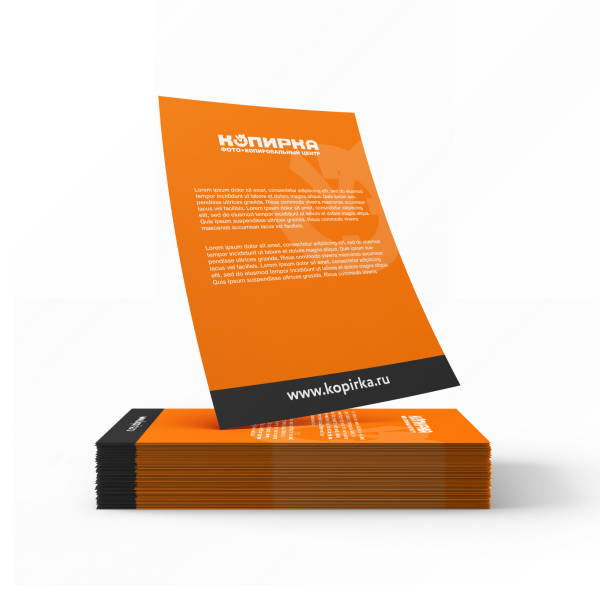 Печать листовок тиражом 1000 шт.