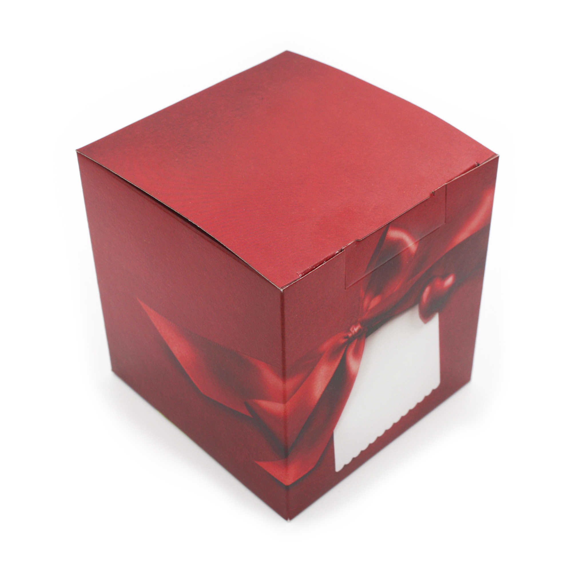Подарочная коробка №1 красная с бантиком (+190 руб.)