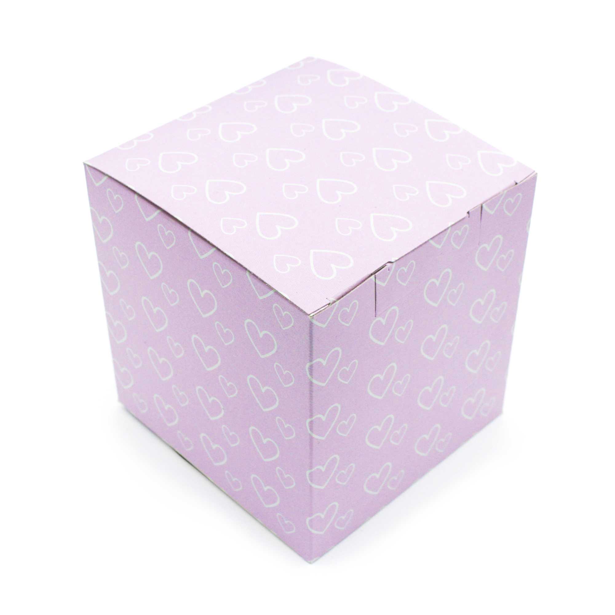 Gift box No.5 pink with hearts (+RUB 190)